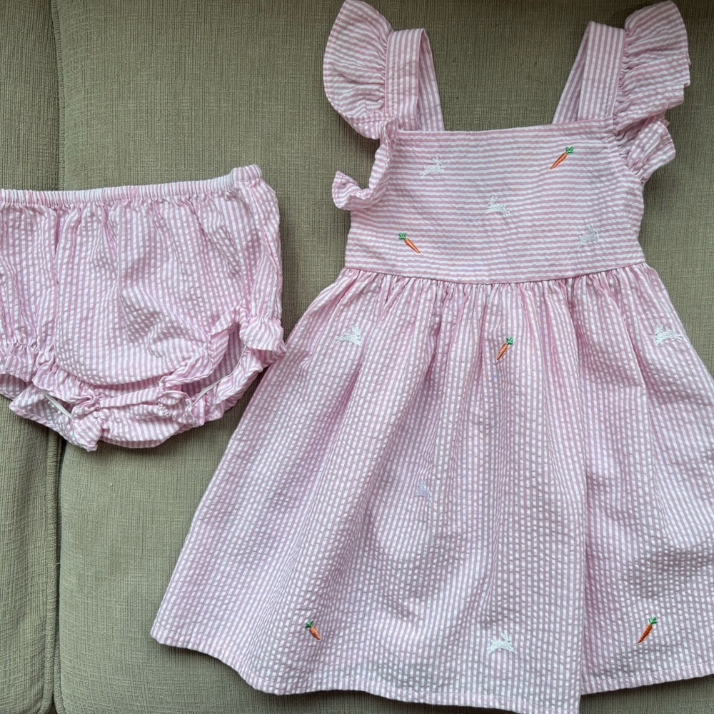Toddler 24 Month Seersucker Easter Dress